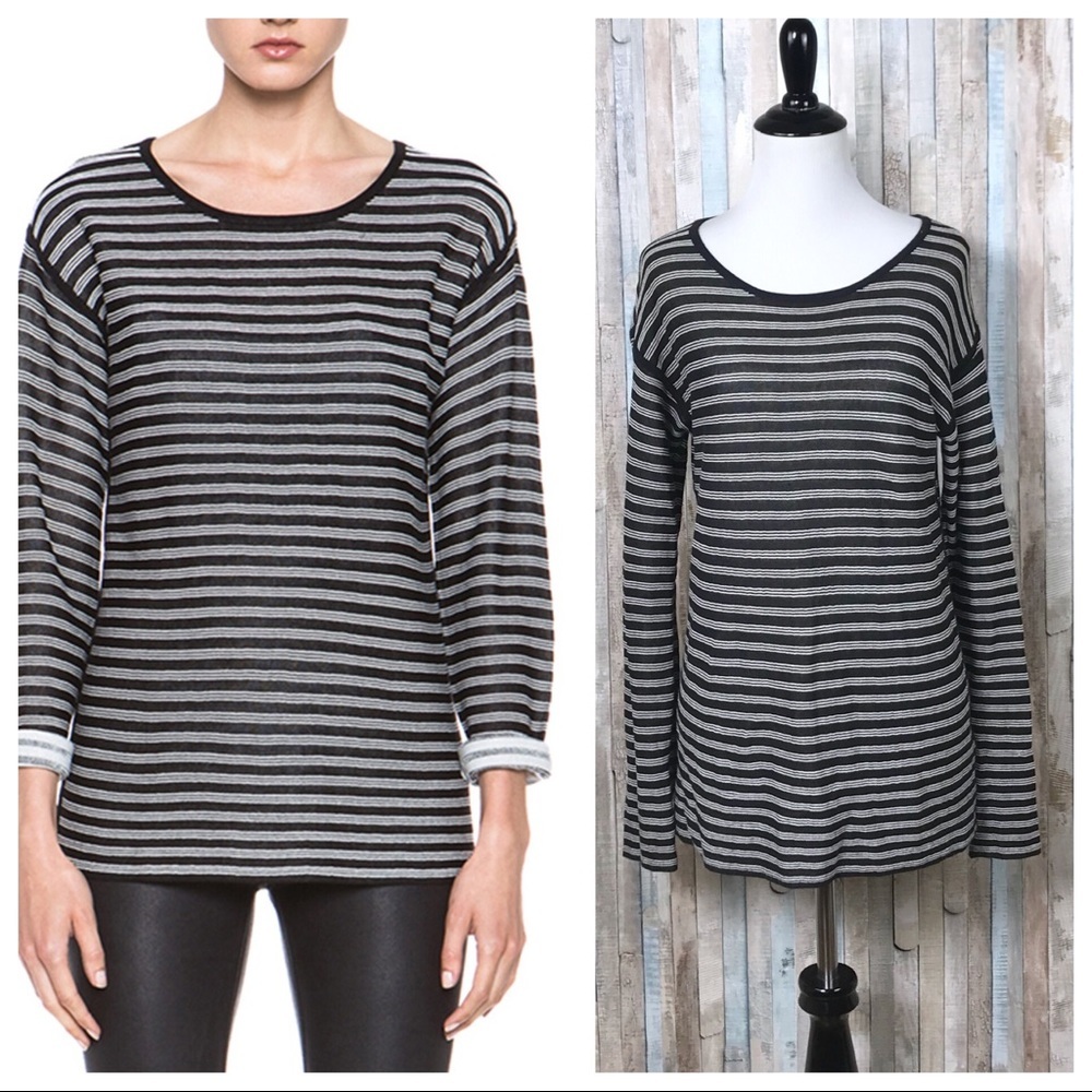 T Alexander Wang S Striped Pullover Sweater‎ Top